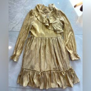 Janie and Jack gold dress